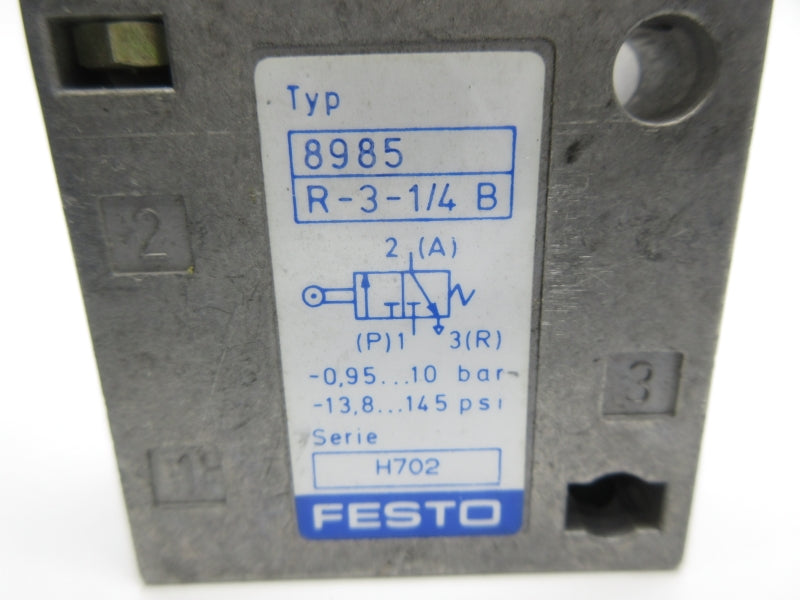 FESTO 8985 R-3-1/4B 13.8-145PSI NSNP