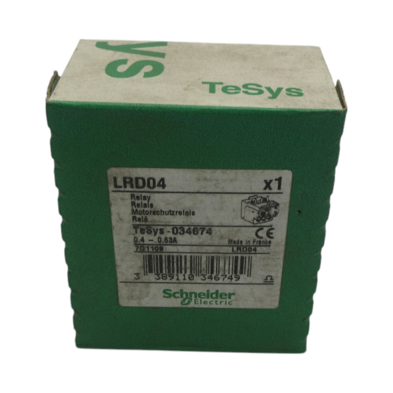 SCHNEIDER ELECTRIC LRD04 0.4-0.63A NSFS