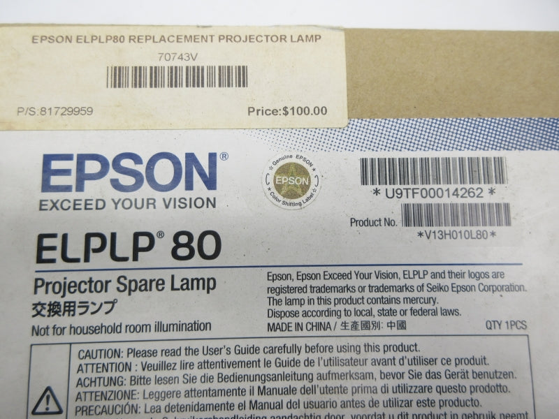 EPSON ELPLP80 NSFS