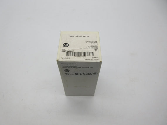 ALLEN BRADLEY 800T-QTH2R SER. U 12-130VAC (WH) NSFS