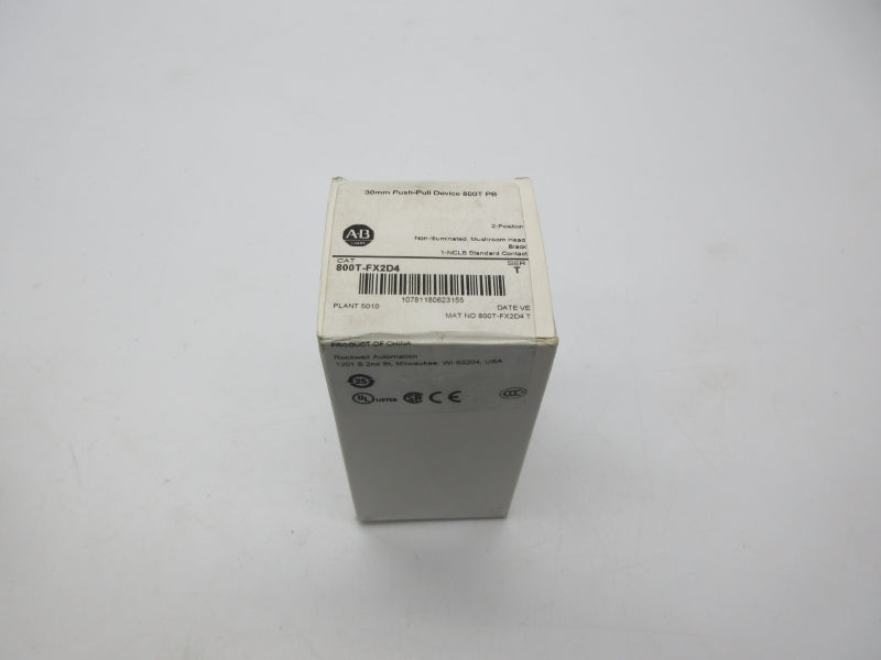 ALLEN BRADLEY 800T-FX2D4 SER. T (WH) NSFS