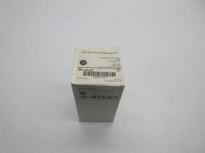ALLEN BRADLEY 800T-QAH2B SER. U 12-130VAC (WH) NSFS