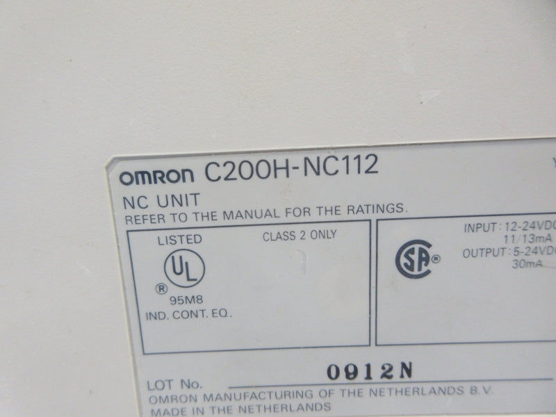 OMRON C200H-NC112 12-24VDC NSNP