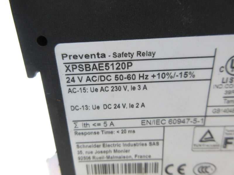 SCHNEIDER ELECTRIC XPSBAE5120P 24VA/DC NSNP