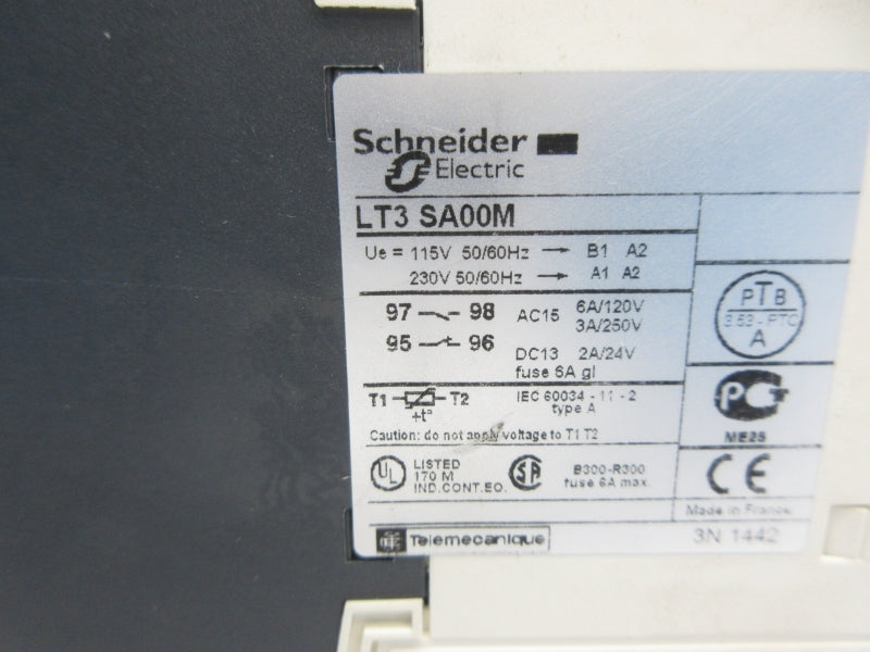 SCHNEIDER ELECTRIC LT3SA00M 115/230V (AS PICTURED) NSNP