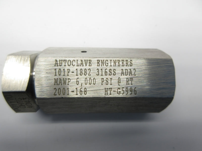 AUTOCLAVE ENGINEERS 101F-1882 6000PSI NSNP