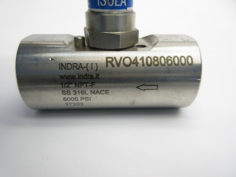 INDRA RVO410806000 6000PSI 1/2" NSNP