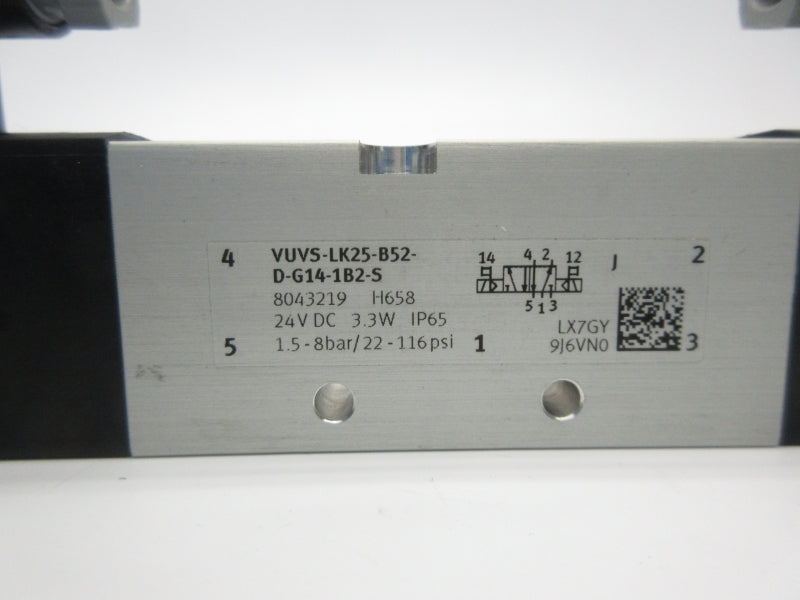 FESTO VUVS-LK25-B52-D-G14-1B2-S 8043219 24VDC NSNP