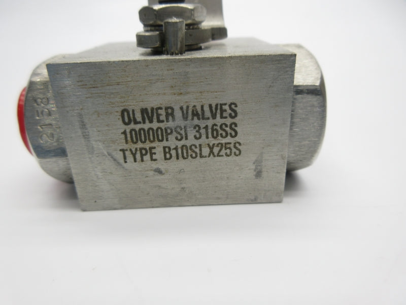 OLIVER VALVES B10SLX25S 10000PSI NSNP