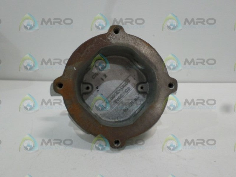 CROUSE-HINDS GS12 EXPLOSION PROOF OUTLET BOX UNMP