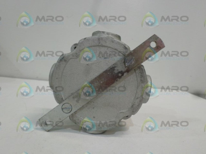 CROUSE-HINDS GS12 EXPLOSION PROOF OUTLET BOX UNMP