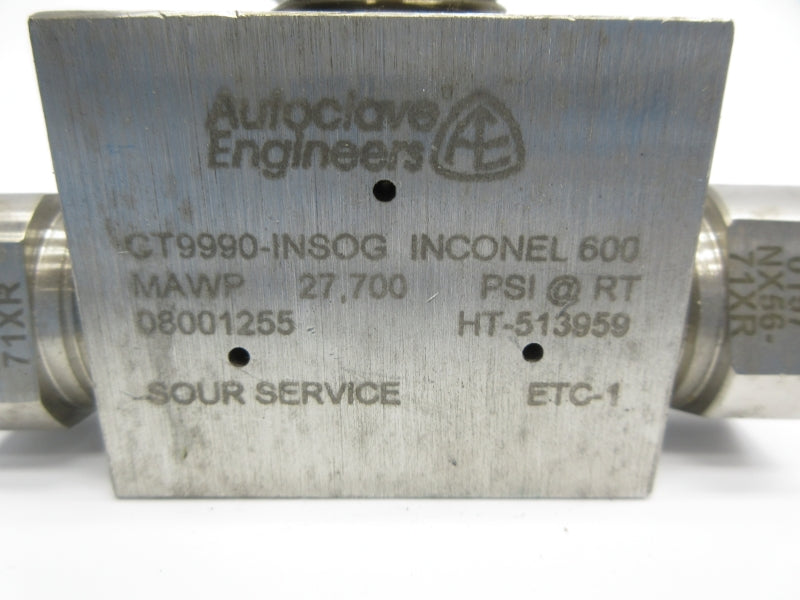 AUTOCLAVE ENGINEERS CT9990-INSOG 27700PSI NSNP