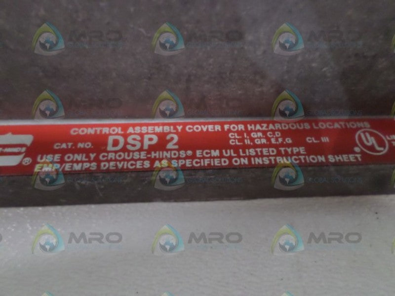 CROUSE-HINDS DSP2 CONTROL ASSEMBLY COVER NSNP