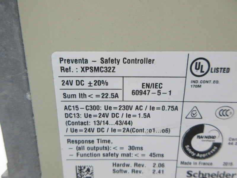 SCHNEIDER ELECTRIC XPSMC32Z 24VDC NSNP