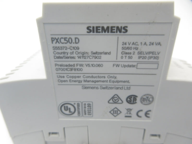 SIEMENS PXC50.D 24VAC 1A NSNP