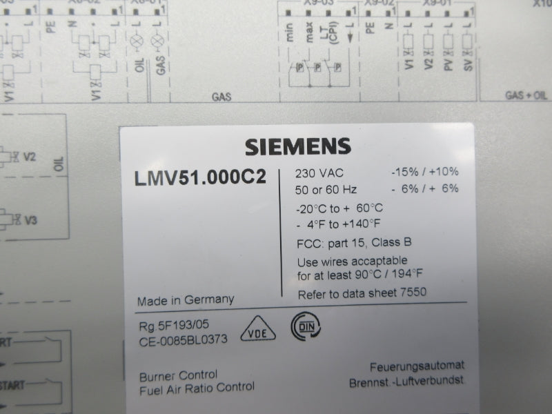 SIEMENS LMV51.000C2 230VAC NSNP