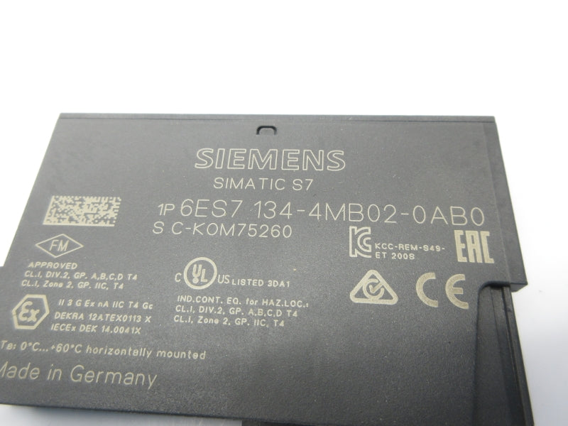 SIEMENS 6ES7134-4MB02-0AB0 (AS PICTURED) NSNP
