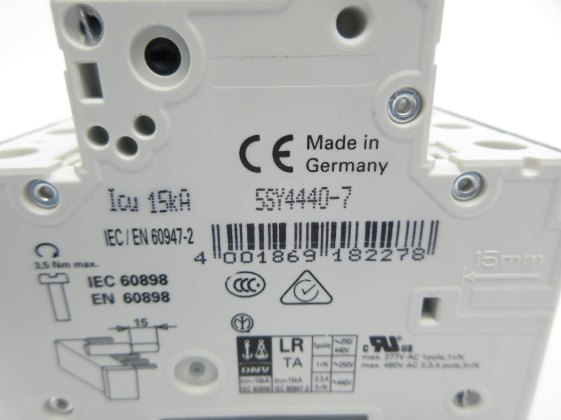 SIEMENS 5SY4440-7 400V 40A NSNP