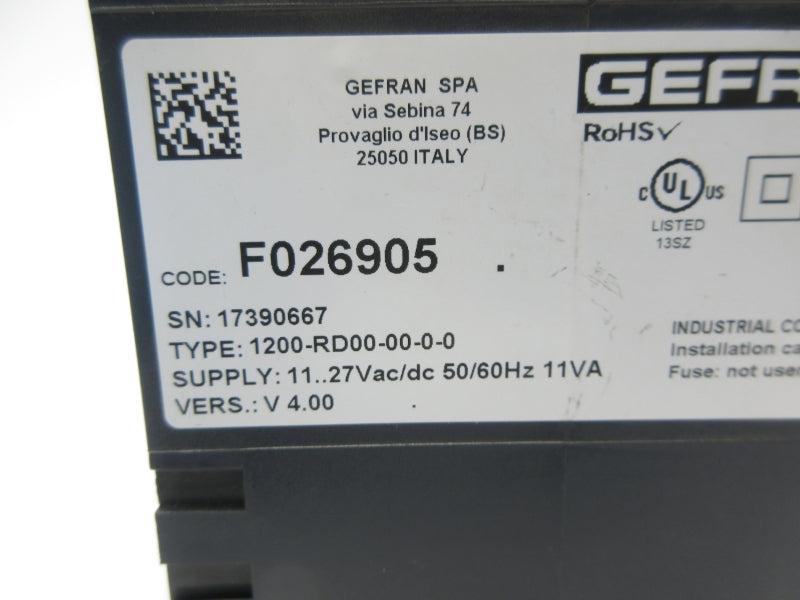 GEFRAN 1200-RD00-00-0-0 F026905 11-27VAC/DC NSNP