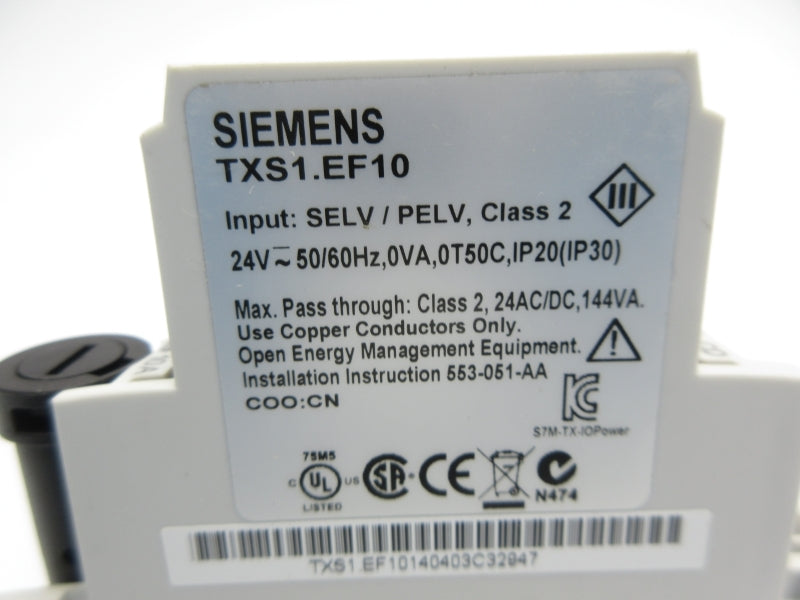 SIEMENS TXS1.EF10 24V NSNP