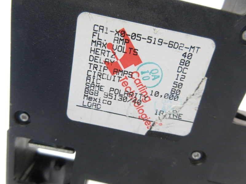 CARLINGSWITCH CA1-X0-05-519-6D2-MT 80V 40A NSNP