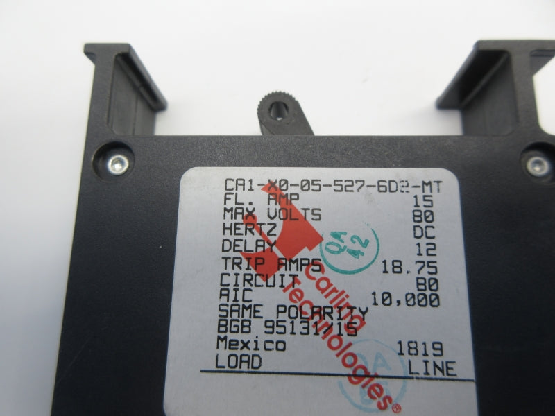 CARLINGSWITCH CA1-X0-05-527-6D2-MT 80V 15A NSNP