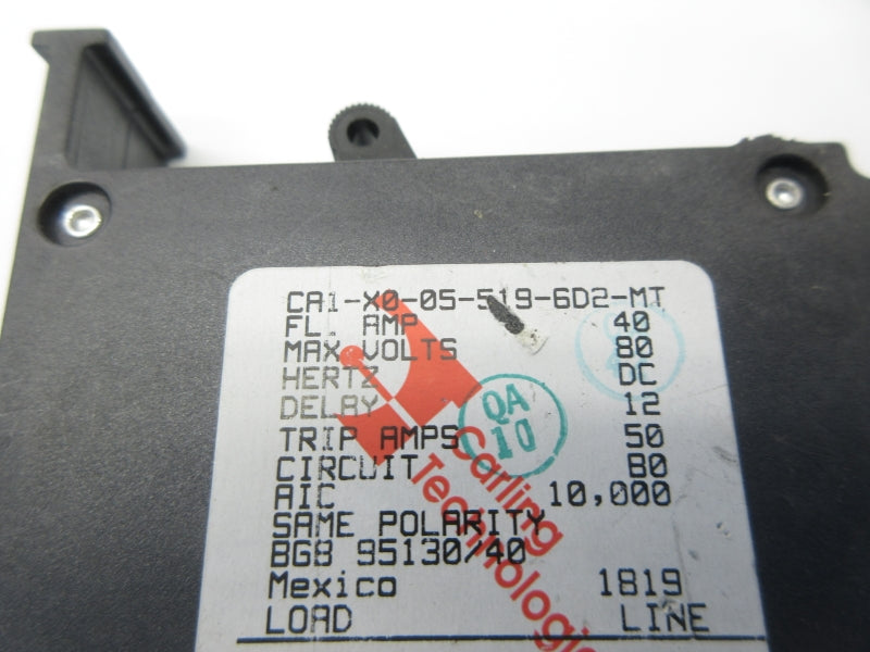 CARLINGSWITCH CA1-X0-05-519-6D2-MT 80V 40A (AS PICTURED) NSNP