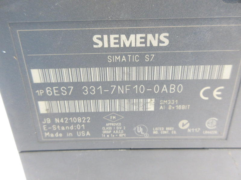 SIEMENS 6ES7331-7NF10-0AB0 NSNP