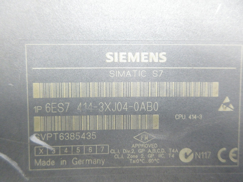 SIEMENS 6ES7414-3XJ04-0AB0 NSNP