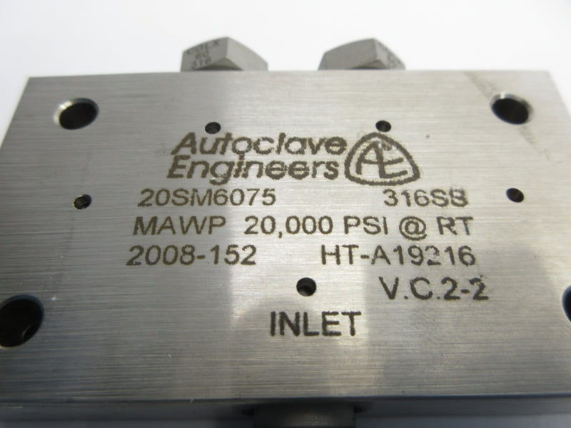 AUTOCLAVE ENGINEERS 20SM6075 20,000PSI NSNP