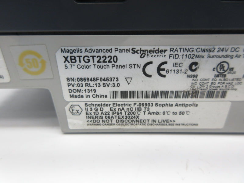 SCHNEIDER ELECTRIC XBTGT2220 24VDC 0.98A NSNP