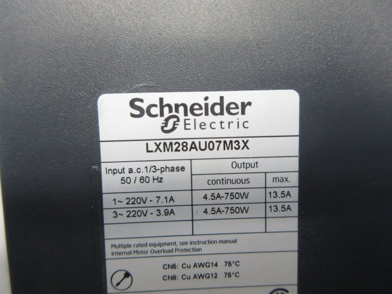 SCHNEIDER ELECTRIC LXM28AU07M3X 220V 7.1A (AS PICTURED) NSNP