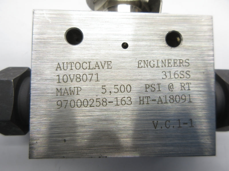 AUTOCLAVE ENGINEERS 10V8071 5,500PSI NSNP