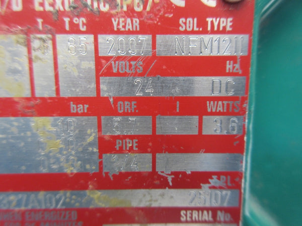 ASCO NFHTXB327A102 24VDC 0-10PSI 1/4" NSNP