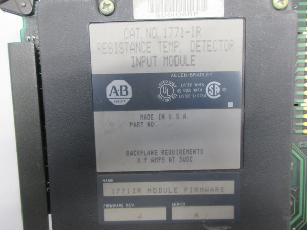 ALLEN BRADLEY 1771-IR SER. A F/W J UNMP
