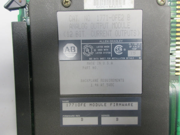 ALLEN BRADLEY 1771-OFE2 SER. B F/W B (AS PICTURED) UNMP