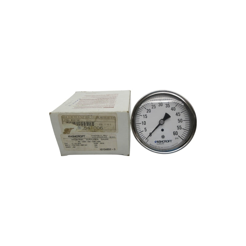 ASHCROFT 35-1009-AW-02B-60# 60PSI 3-1/2" NSMP