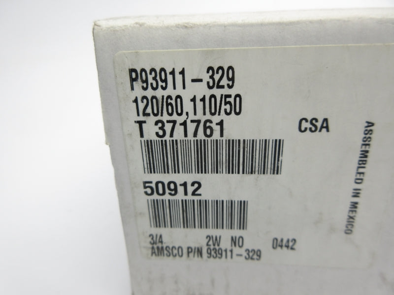 ASCO P93911-329 110/120V 125-150PSI 3/4" NSMP