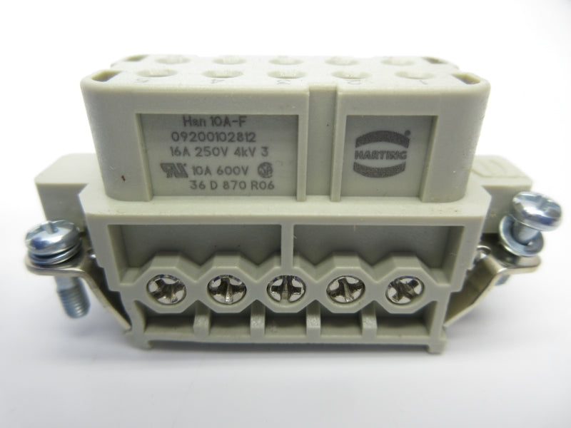 HARTING 09200102812 HAN10A-F 600V 10A NSNP