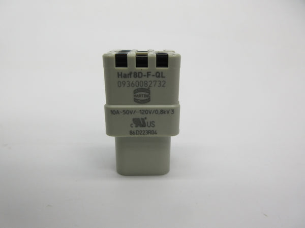 HARTING 09360082732 HAN8D-F-QL 50/120V 10A NSNP
