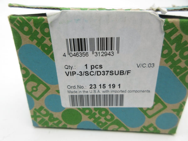 PHOENIX CONTACT VIP-3/SC/D37SUB/F 2315191 NSMP