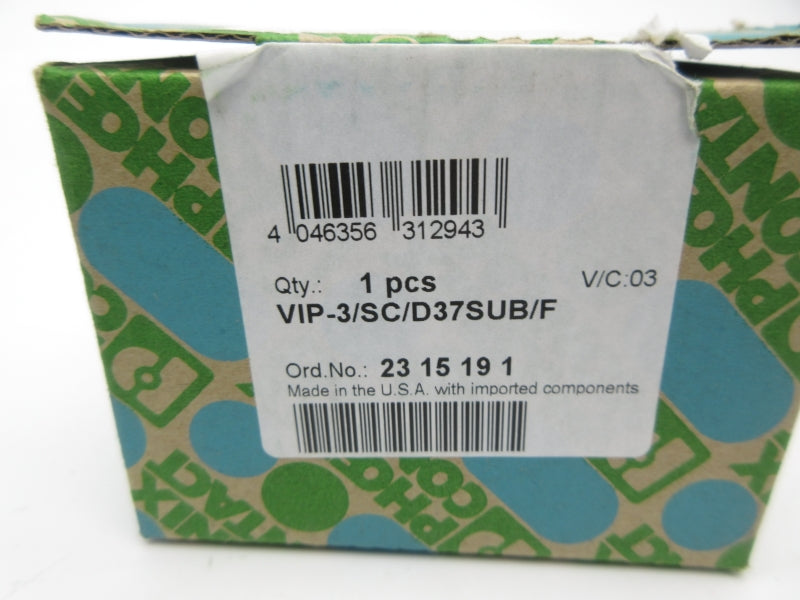 PHOENIX CONTACT VIP-3/SC/D37SUB/F 2315191 NSMP