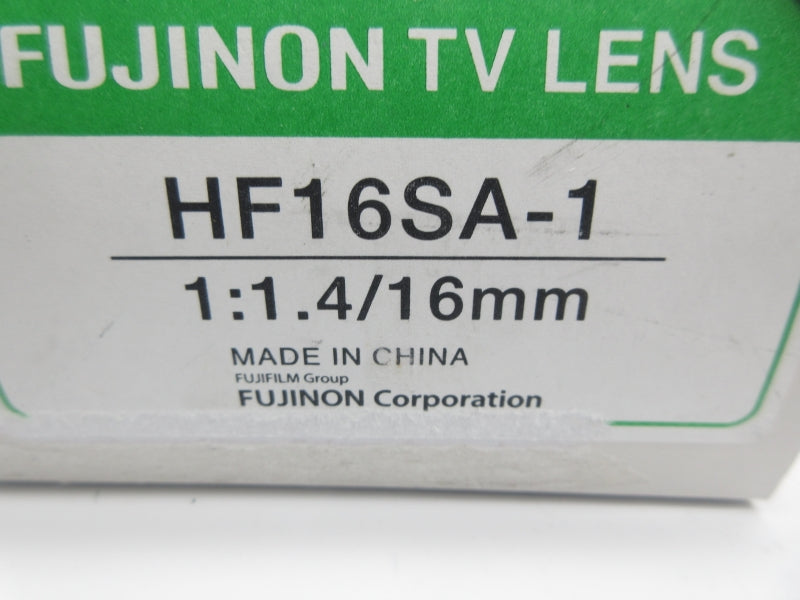 FUJINON HF16SA-1 1:1.4/16MM NSMP
