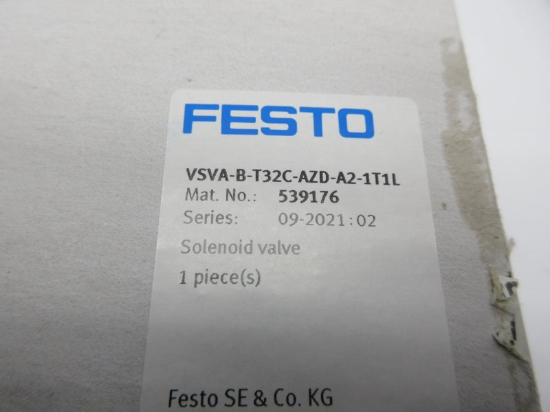 FESTO VSVA-B-T32C-AZD-A2-1T1L 539176 24VDC 43.5-145PSI NSMP