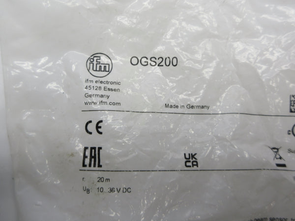 IFM EFECTOR OGS200 10-36VDC NSMP
