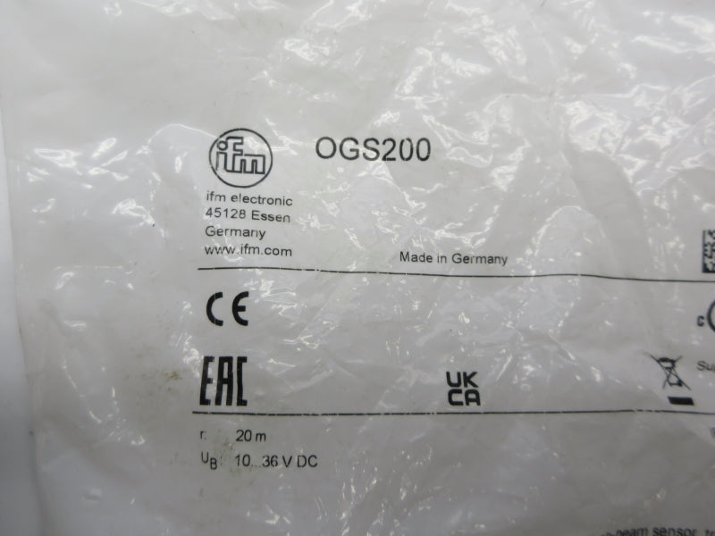 IFM EFECTOR OGS200 10-36VDC NSMP