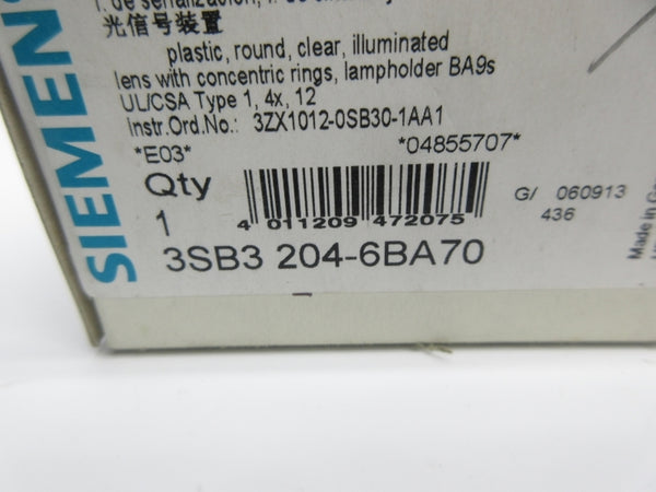 SIEMENS 3SB3 204-6BA70 NSMP
