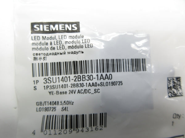 SIEMENS 3SU1401-2BB30-1AA0 24VAC/DC NSMP
