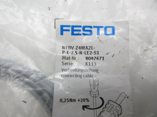 FESTO NEBV-Z4W2L-P-E-2.5-N-LE2-S1 8047671 NSMP