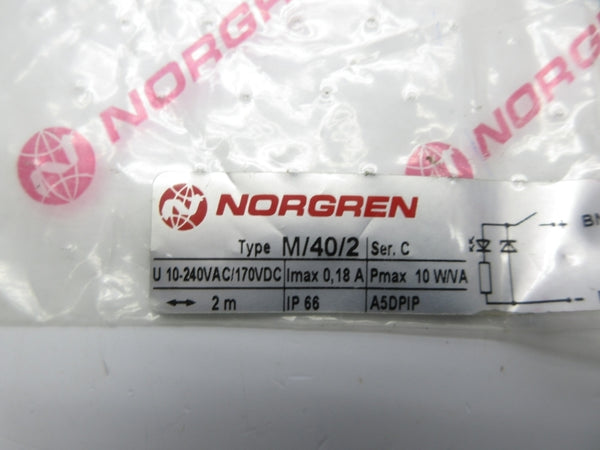 NORGREN M/40/2 SER. C 10-240VAC 0.18A 2M NSMP